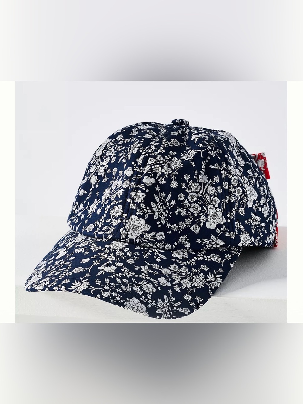 Lele Sadoughi, NWTs liberty fabric Baseball Cap - Navy, Red & White